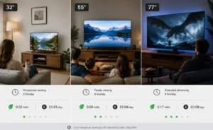 How Do TV Size and Viewing Habits Affect Electricity Costs
